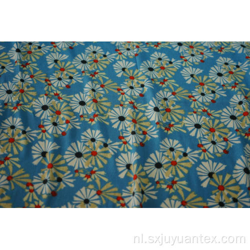 Viscose crêpe mode chrysant print stof